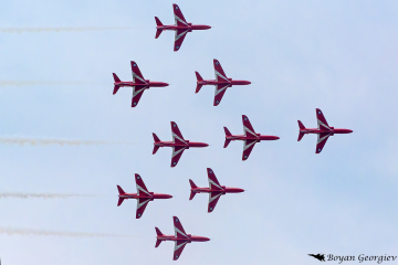 Red arrows Hawk