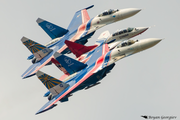 Russian Knights Русские Витязи Su-27 Flanker Су-27Swifts Стрижи MiG-29 Fulcrum МиГ-29
